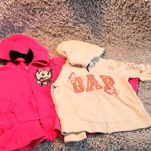 TWO MINNIE MOUSE GIRLS JACKETS SIZE 4/5